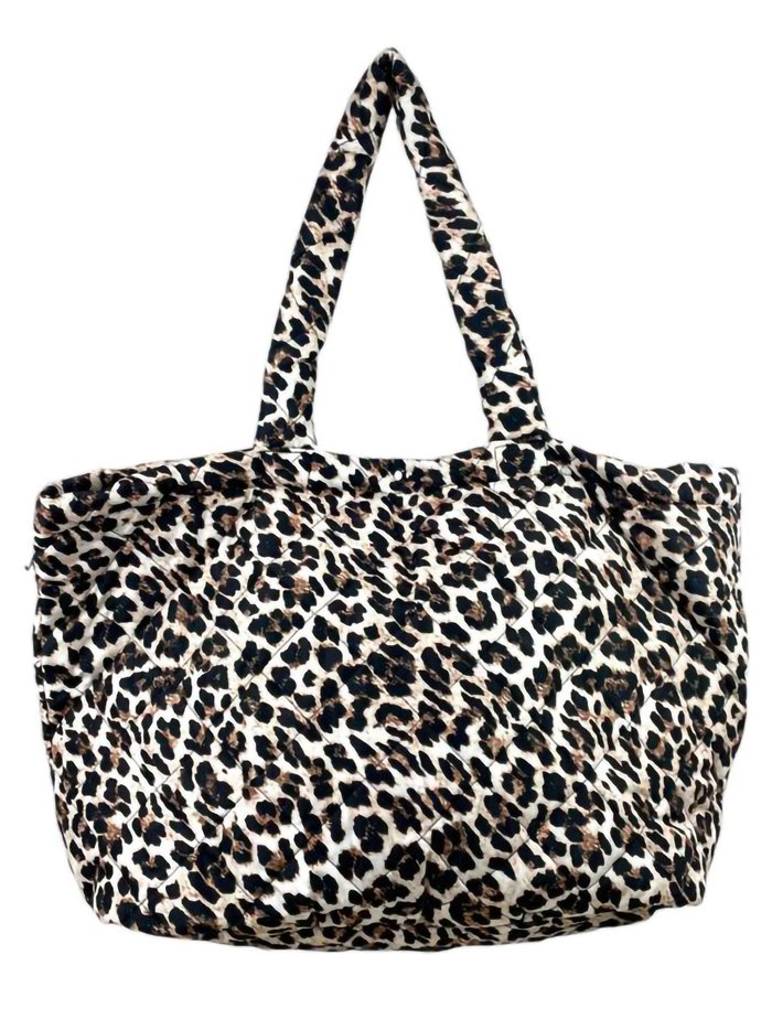 Shopper nylon leopardo letra-b