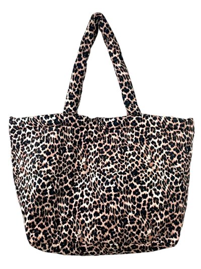 Shopper nylon leopardo letra-c