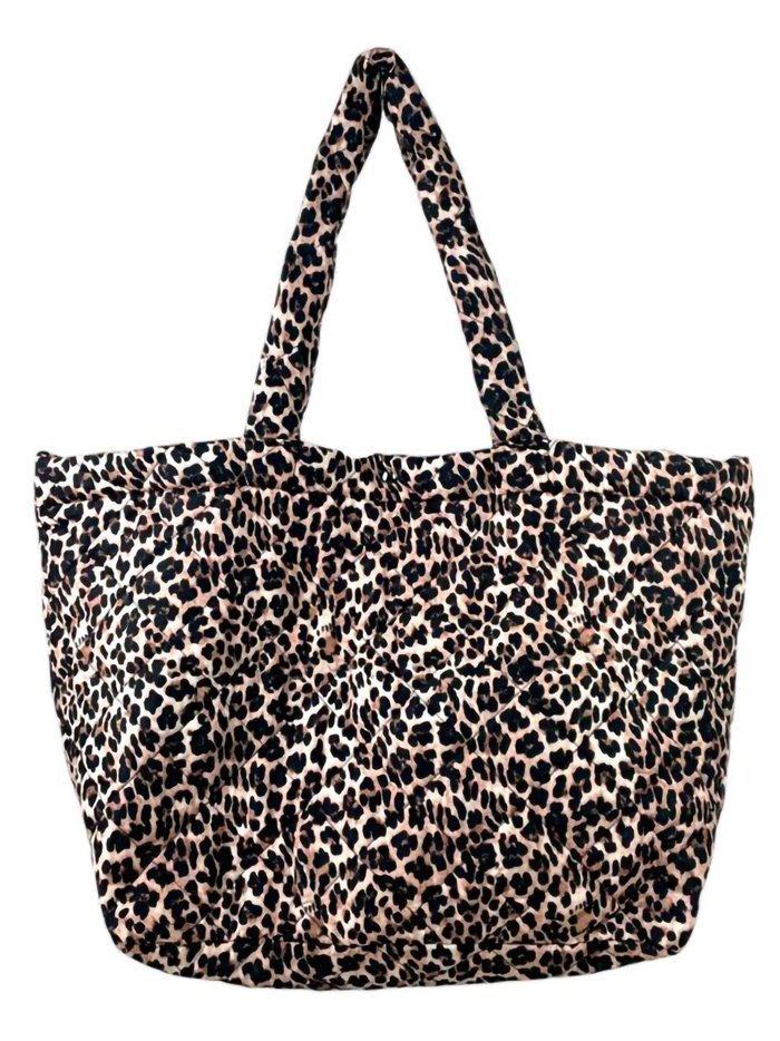 Shopper nylon leopardo letra-c