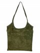 Shopper serraje piel verde-militar