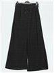 Belted glitter straight leg trousers negro