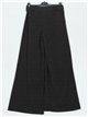 Belted glitter straight leg trousers negro