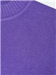 Jersey soft cálido amplio cuello perkins morado