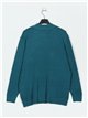 Jersey soft cálido amplio cuello perkins teal