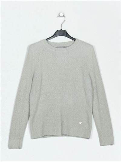 Jersey pelo soft gris