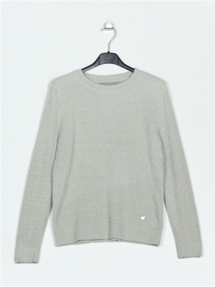 Jersey pelo soft gris