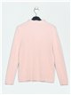 Jersey pelo soft cuello perkins rosa