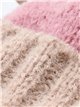 Turn-up contrast knit beanie assorted colors