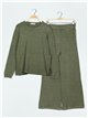 Conjunto Jersey amplio + Pantalón verde-militar