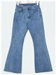 Jeans flare tiro alto azul (36-46)