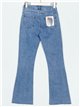 Jeans flare deshilachado azul (S-XXL)