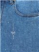 Jeans strass azul (S-XXL)