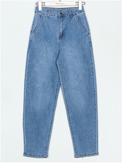 Jeans bordado lentejuelas azul (S-XXL)