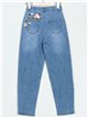 Jeans bordado lentejuelas azul (S-XXL)