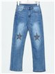 Jeans estrellas strass azul (S-XXL)