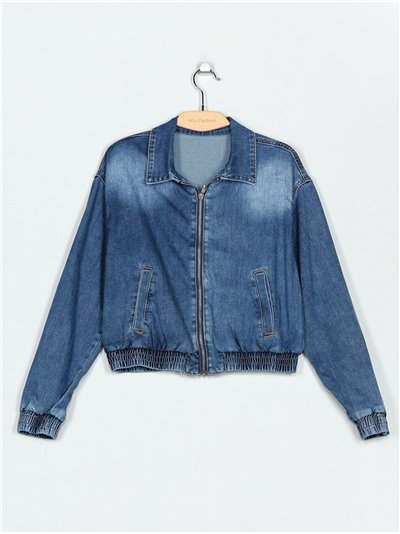 Bomber amplio denim azul (S-M-L-XL)