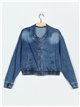 Bomber amplio denim azul (S-M-L-XL)