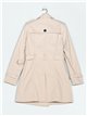 Long trench coat with buttons beige (M-L-XL-XXL)