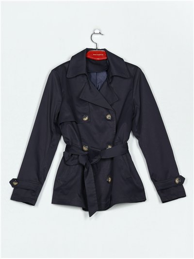 Trench botones navy (S-M-L-XL)