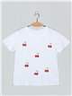 Camiseta cerezas strass (M/L-XL/XXL)