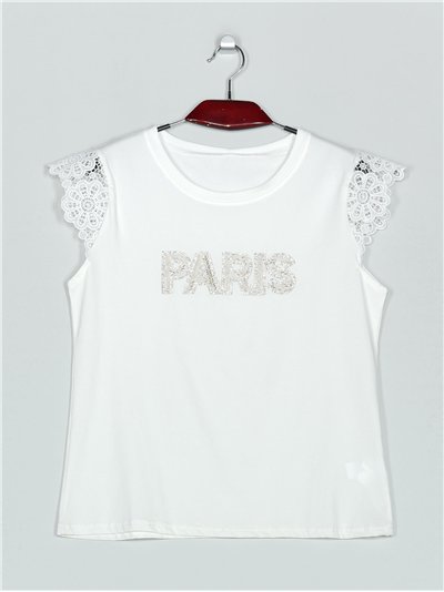 Camiseta paris strass (M/L-XL/XXL)