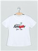 Camiseta amour strass (S/M-L/XL)