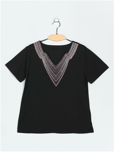 Camiseta strass (M/L-XL/XXL)