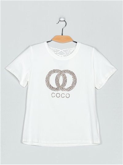 Camiseta strass (S/M-L/XL)