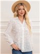 Camisa bordada flores blanco (M-L-XL-XXL)