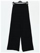 Straight knit trousers negro