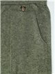 Straight knit trousers verde-militar