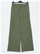 Straight knit trousers verde-militar