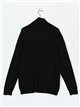 Roll neck sweater negro