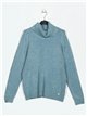 Roll neck sweater azul-vintage