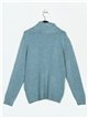 Roll neck sweater azul-vintage