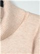 Roll neck sweater apricot