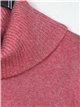 Roll neck sweater rosa