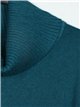 Roll neck sweater teal