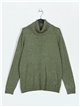 Roll neck sweater verde-militar