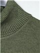 Roll neck sweater verde-militar