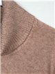 Roll neck sweater camel