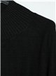 Maxi sweater negro