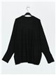 Maxi sweater negro