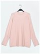 Maxi sweater rosa-claro