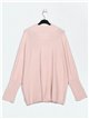 Maxi sweater rosa-claro