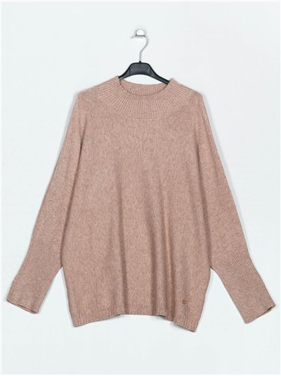 Maxi sweater camel