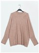 Maxi sweater camel