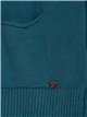 Roll neck sweater teal