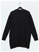 Oversized sweater with buttons negro