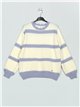 Striped sweater azul-claro